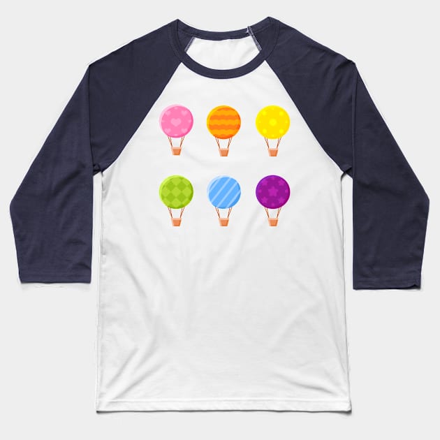 Hot air balloons Baseball T-Shirt by WordsGames